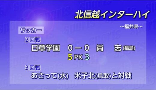北信越インターハイ　サッカー日章学園が3回戦進出　宮崎県