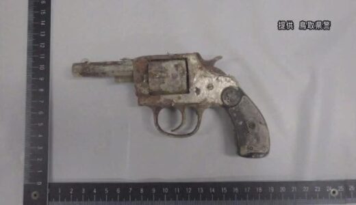 住宅の倉庫で拳銃発見（鳥取県鳥取市）