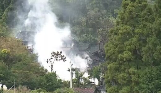 「帰宅すると居間から火の手が…」住宅６棟が全焼　鳥取市の山間の集落で火災（鳥取県）