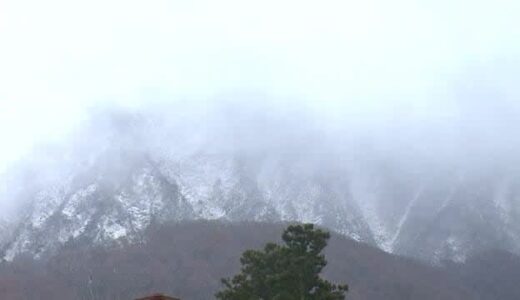 大山が再び雪化粧　山陰地方は師走並みの寒さに　雪起こしの雷雲が各地に…落雷も（大山・松江市）
