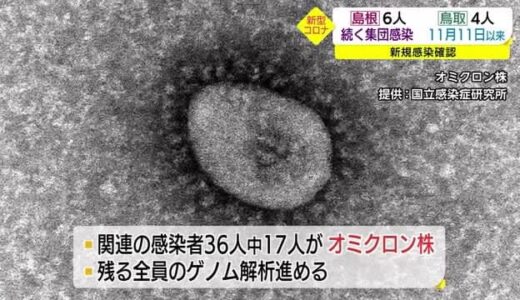 【新型コロナ続報】鳥取で１１月以来の感染確認　島根も６人