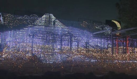 葛飾北斎の浮世絵をイルミネーションで表現　日本庭園が挑戦するコロナ禍の新戦略【島根発】