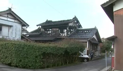 出火原因は？未明の火災で住宅一棟が全焼　住民の親子２人は火事に気付いて避難（鳥取県米子市）　