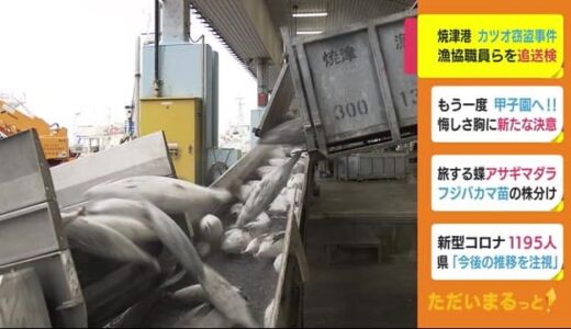 漁協元職員ら3人追送検　船会社水揚げ106万円相当盗んだか　静岡・焼津港カツオ窃盗