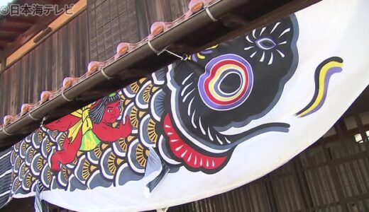 およそ７００メートル　鯉のぼりが町を彩る　鳥取県若桜町