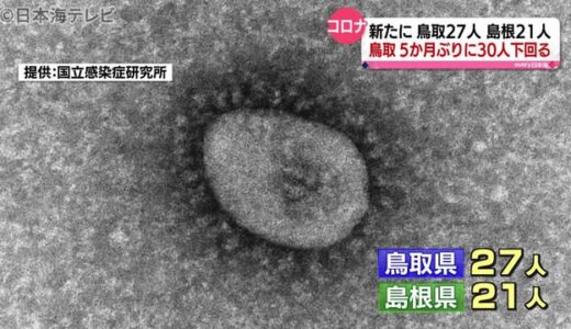 【新型コロナ】山陰両県共に３０人を下回る　（６月１０日詳細情報）