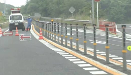 山陰道で軽トラックとトラックが正面衝突　１人が意識不明の重体