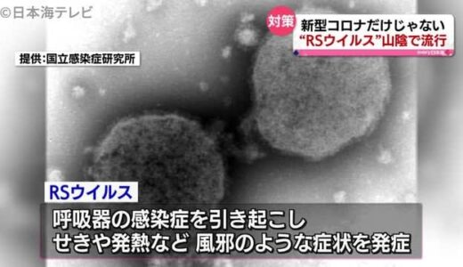 コロナ症状に似た“ＲＳウイルス”に注意！　山陰両県で流行中