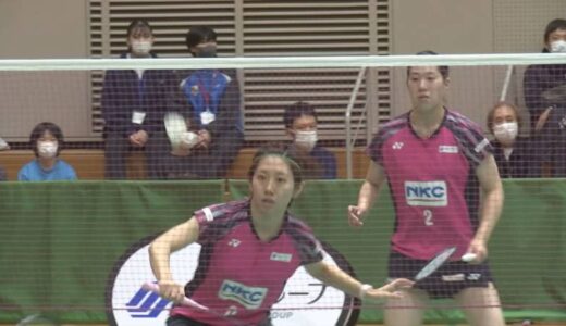 バドミントン〝ドリームマッチ〟トップリーグ選手の華麗なプレー 観客魅了 鳥取県