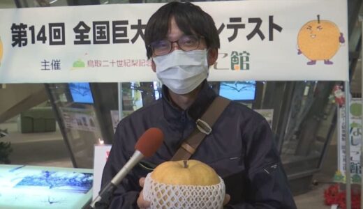 優勝は3キロ近くのビッグサイズ！　全国巨大ナシコンテスト