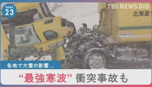 10年に一度の“最強寒波”　各地で大雪の影響…倒木直撃で男性が死亡　岡山県では｢顕著な大雪情報｣【news23】