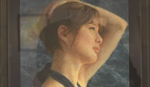 繊細なタッチが魅力〝クレパス画展〟76作品が来場者を魅了 鳥取・日南町