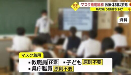 「マスク着用緩和」「医療体制は拡充」新型コロナ５類移行後の対応（鳥取）
