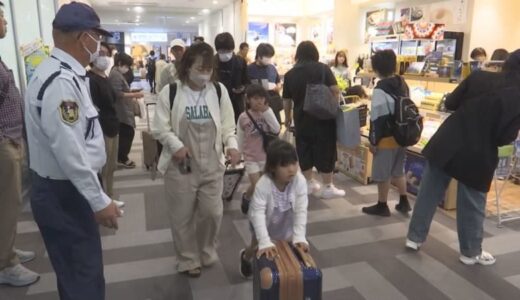 〝制限の無い〟ゴールデンウィーク…最終日はＵターン客らで交通機関は混雑続く