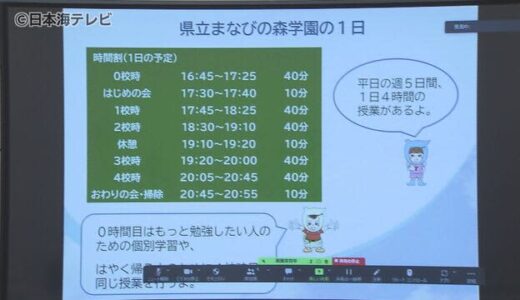 来年春に開校！山陰初の『夜間中学』体験会　「まず知っていただく一歩」　鳥取県