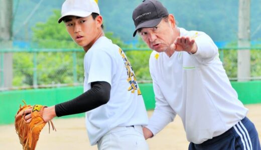 球児への指導初公開　アドバイザー川口さん　八頭高