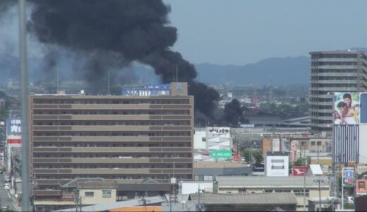 【速報】高級外車専門店で爆発 炎上 詳細不明　鳥取・米子市