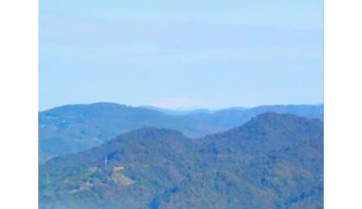 約９０キロ離れた岡山県南から見えた！中国地方最高峰「大山」【岡山】