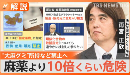 “大麻グミ”販売禁止になるけれど…都内に100軒以上　「HHCH規制後はHHCP出す」【Nスタ解説】