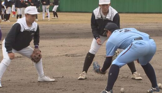 鳥取県の高校野球のレベルアップを　社会人チームが高校球児に技術指導
