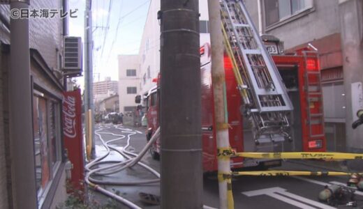 【続報】鳥取市の中心部で住宅火災　1人がけが　周辺道路が一時通行止め　鳥取県鳥取市