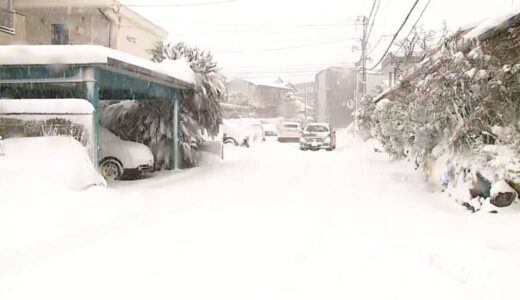 積雪23cm…鳥取市に「大雪警報」発令　今季「最強寒波」ピークに