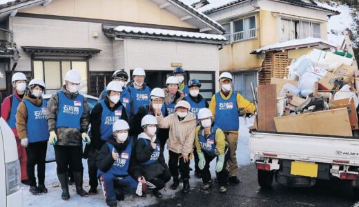 待望災害ボラに住民涙　穴水で「ようやくスタート」鳥取から高校生も