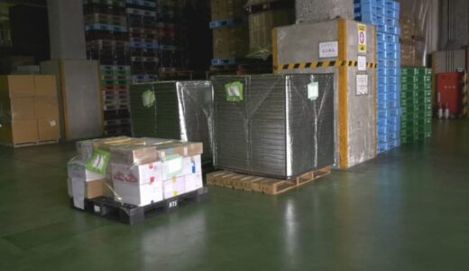 鳥取県境港から香港へ　冷蔵・冷凍品の小口混載輸送実験