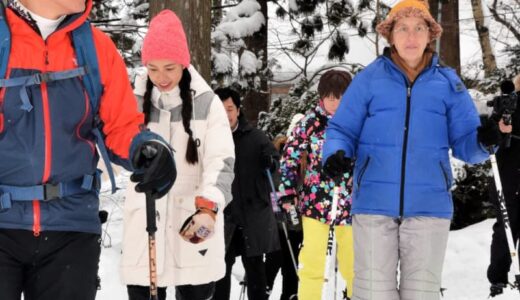 大山の自然、食堪能　訪日客向けのモニターツアー　雪体験や県産食材料理