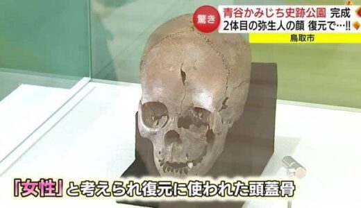 蘇ったら男の子だった…青谷上寺地遺跡の弥生人女性と思われた２人目復元（鳥取市）