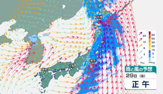 低気圧が発達…広い範囲で大荒れ　関東甲信地方は「警報級の大雨」のおそれ　最大瞬間風速は東京で35メートル予想も　31日にかけ「黄砂」にも注意