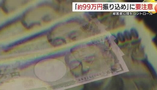 なぜ約９９万円？ 特殊詐欺被害額に共通点 「数字のマジック」で被害者心理をコントロールする手口に注意