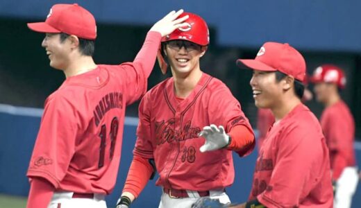 広島・宇草　また出た1週間でチームトップ3号！5割復帰導いた　前回3連戦零敗喫した中日から6得点初星　新井監督絶賛