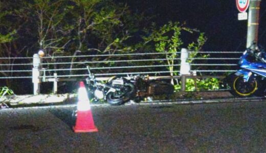 大型バイクがガードケーブルに衝突　60代男性が意識不明の重体　仲間とツーリング中　ライダーに人気の国道29号　鳥取・若桜町
