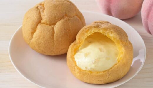 【コージーコーナー】ジューシーな白桃果肉がたっぷり。人気の「ジャンボシュークリーム」プレミアムシリーズに期間限定スイーツ出た！