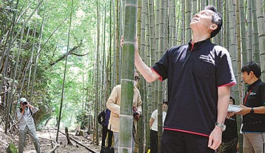 年間1万人が訪れる「写真映えする」廃線跡　レールの間からグーーンと伸びる新たな竹に関係者ら安堵　枯れた竹との世代交代セレモニー　鳥取県倉吉市　