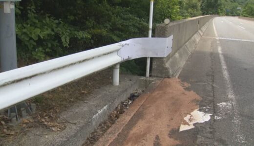 国道のガードレールに衝突…軽乗用車運転の男性が死亡　同乗者おらず身元確認急ぐ　鳥取県倉吉市