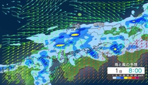 【続報】30日夕方から７月２日にかけ大雨の恐れ 予想72時間降水量は島根330ミリ鳥取300ミリ