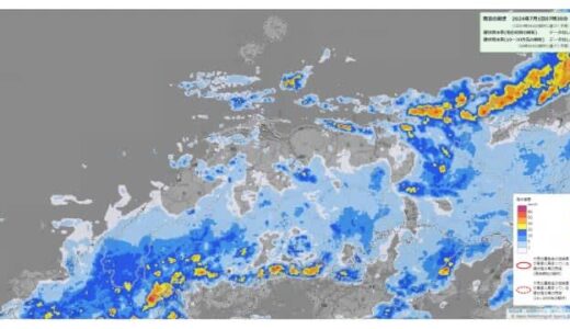 【大雨警戒】梅雨前線が南下後に停滞へ 島根県で大雨に伴う土砂災害に厳重な警戒を