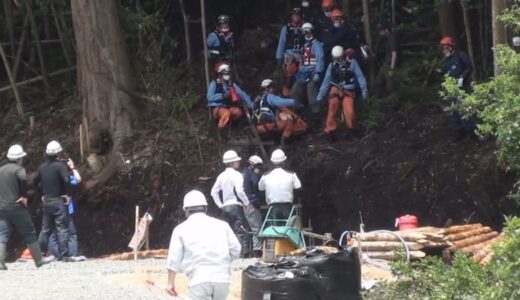 「モノレールに足が挟まれた」山の法面工事、作業員が左足を挟まれ骨折　ドクターヘリで救急搬送　転倒した拍子に服が挟まり引っ張られたか