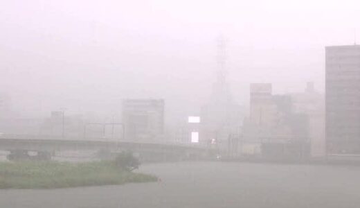 松江市で時間雨量50ミリ以上の非常に激しい雨　島根県東部や鳥取県西部に土砂災害などに警戒
