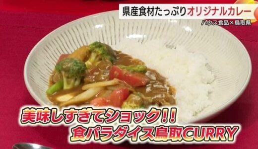 「美味しすぎてショック！」大手食品メーカーと鳥取県がコラボ！オリジナルカレーを披露　レシピも公開
