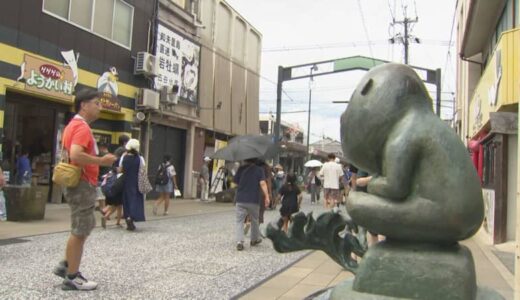「（鬼太郎は）かっこいいし、ちゃんと退治してくれるところが好き」お盆期間中も大賑わい　水木しげるロード