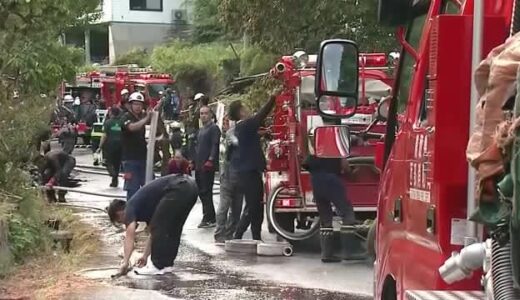 日南町の火災で母屋や倉庫など4棟全焼　出火当時在宅の1人暮らしの男性は避難して無事（鳥取県）