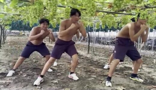 筋肉も特産品も輝く！ マッチョな高校生ユニーク動画で農業PR　第2弾は「シャインマスカット」（鳥取）