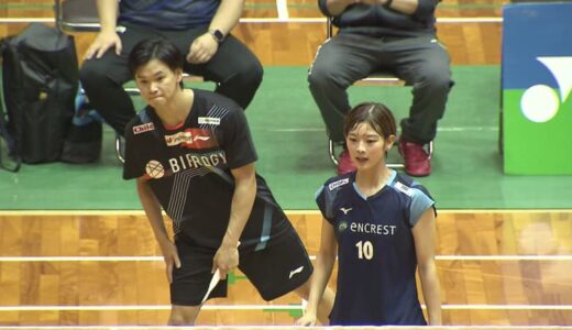 【バドミントン】パリ混合銅メダルの渡辺勇大　新ペア・田口真彩との初陣に挑む　8月末に“ワタガシペア”解消