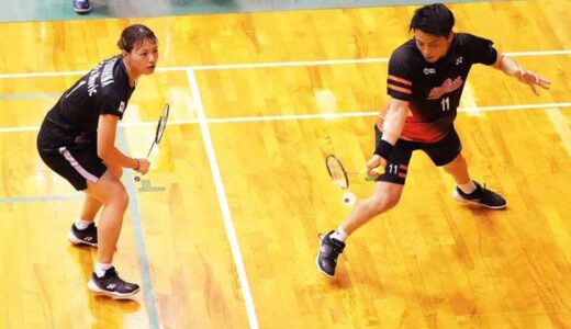 練習期間2日、バド福島由紀＆古賀輝組が混合ダブルスV　「初心者」の連係が7戦で「別人」に変化