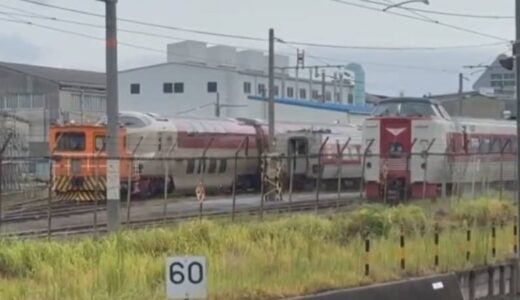 寝台特急「サンライズ出雲」と「381系やくも（廃車予定）」ガシャン、接触の瞬間映像…車両所内で一体何が？　目撃者「大事故じゃないか」　車体損傷でサンライズ出雲は一部運休に