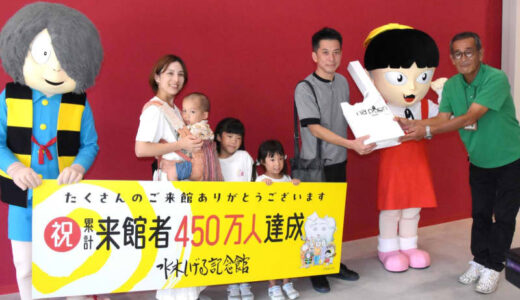 水木しげる館に450万人