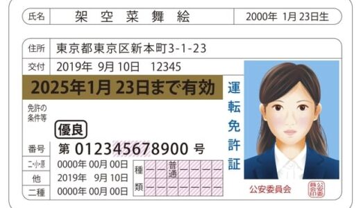 【警視庁に聞いてみた】君は「架空菜舞絵」さんを知っているか！全国都道府県の運転免許証サンプル名を調べてみた